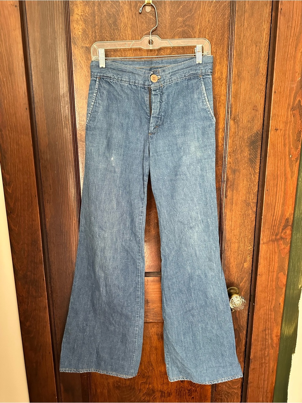 Vintage 70s Landlubber Women's Blue Flared Jeans - Classic Denim